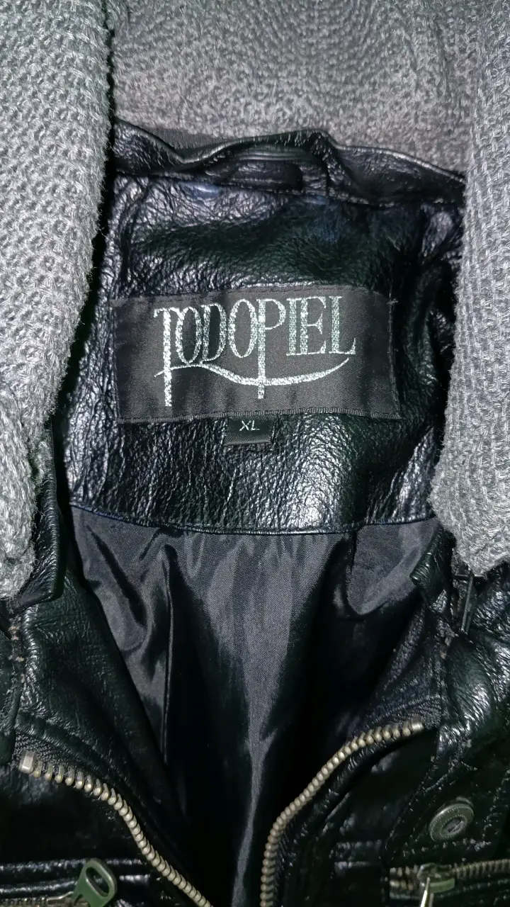 Chaqueta 100% cuero negra para hombre Todopiel - 5