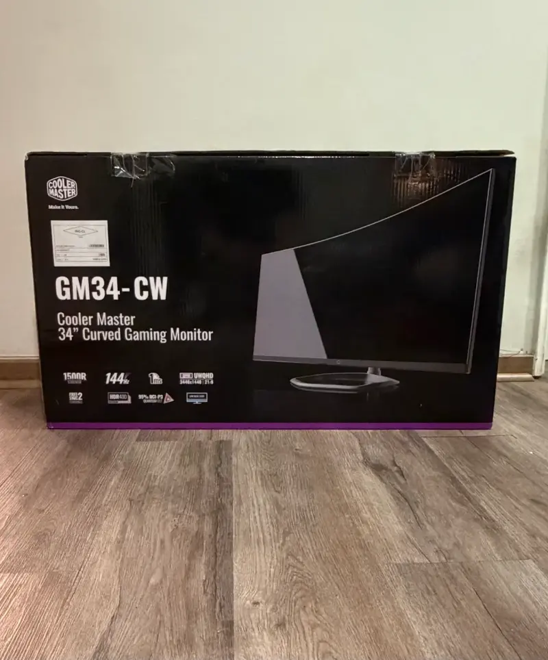 Monitor Curvo Gaming 34'' Cooler Master GM34-CW - 1