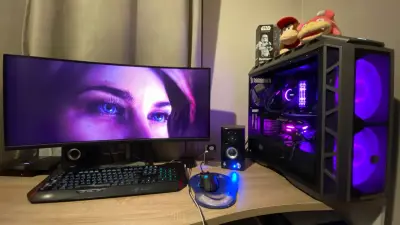 Monitor Curvo Gaming 34'' Cooler Master GM34-CW - miniatura 2