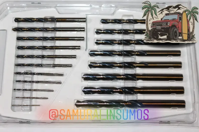 Kit 19 En 1 Juego Brocas Metal-Madera-PVC AceroHSS - 2