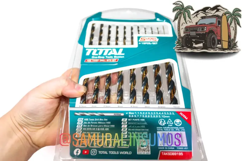 Kit 19 En 1 Juego Brocas Metal-Madera-PVC AceroHSS - 3