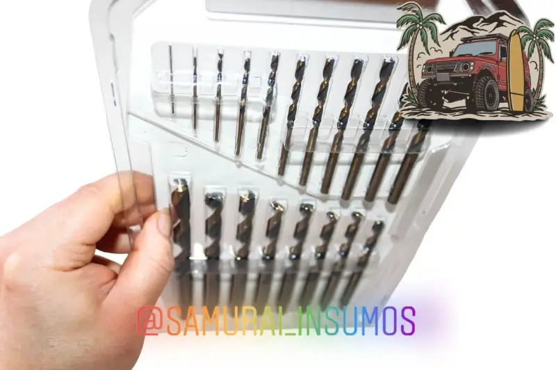 Kit 19 En 1 Juego Brocas Metal-Madera-PVC AceroHSS - 5