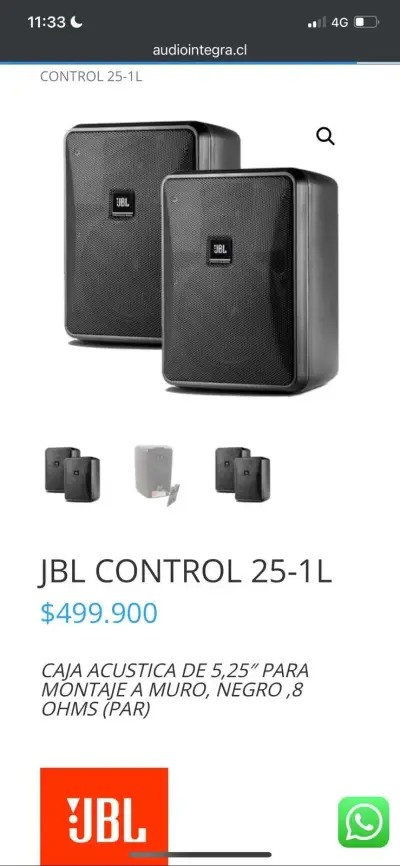 Parlantes JBL 25-1L NUEVOS - miniatura 3