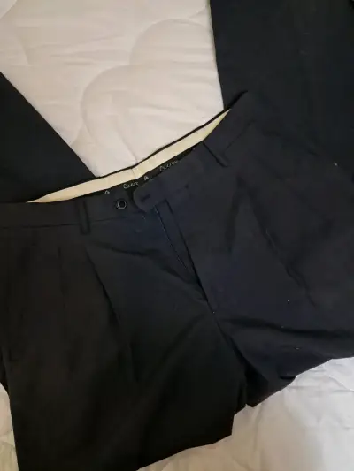 Pantalones de vestir negros para hombre - miniatura 1