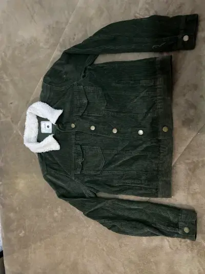 Chaqueta de pana verde con forro de lana Sybilla - miniatura 1