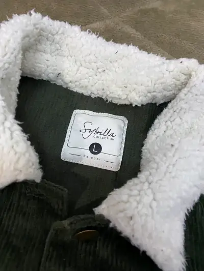 Chaqueta de pana verde con forro de lana Sybilla - miniatura 2