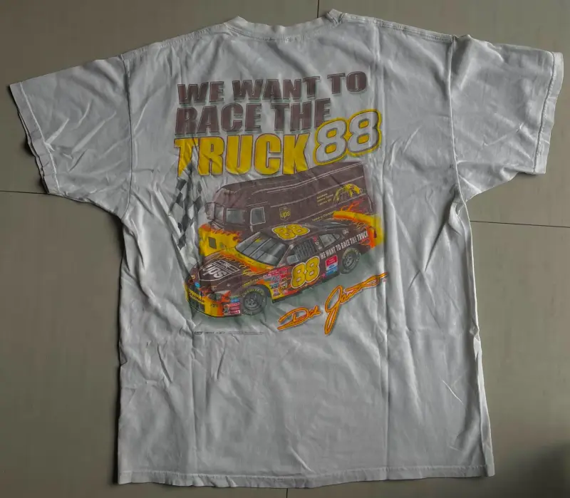 Polera vintage NASCAR UPS blanca - 1