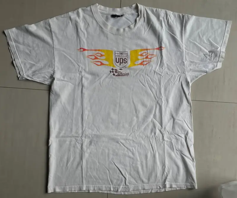 Polera vintage NASCAR UPS blanca - 2