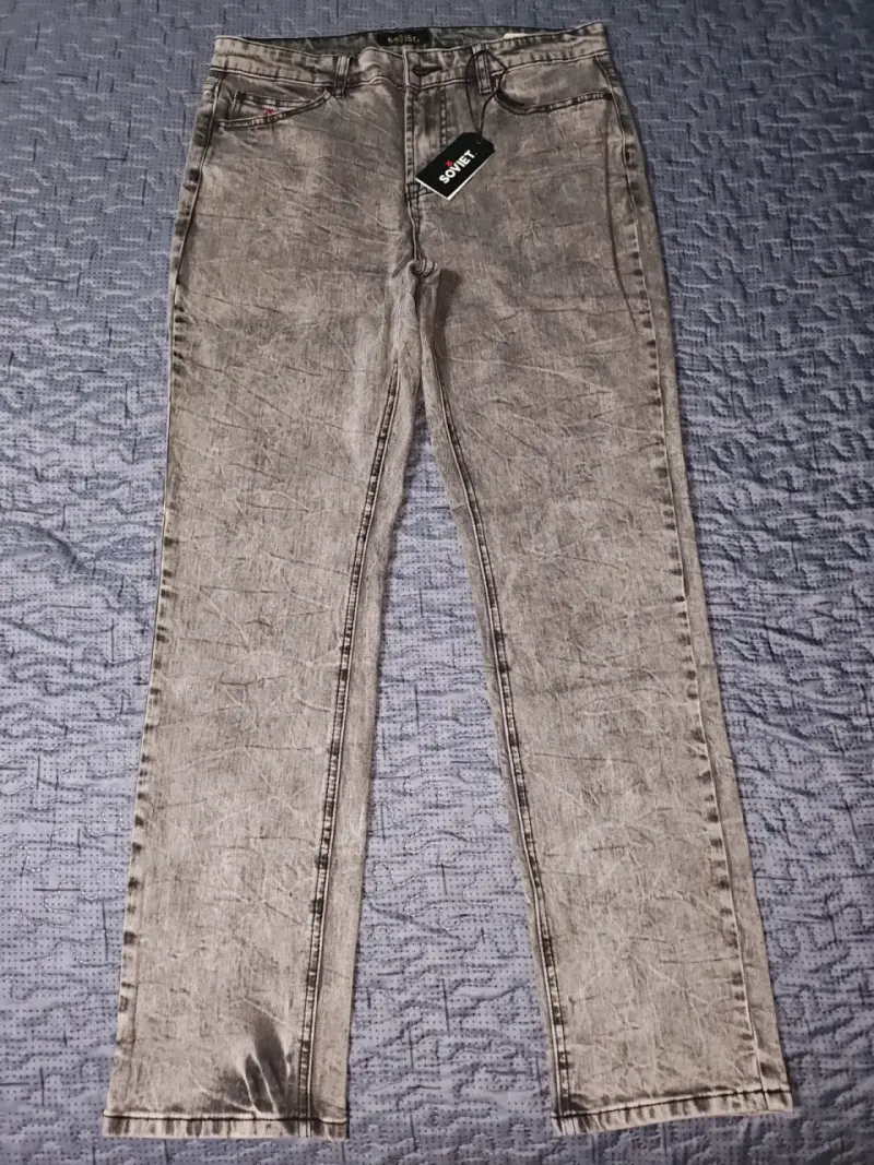 Jeans gris Soviet Slim Fit para hombre - 2