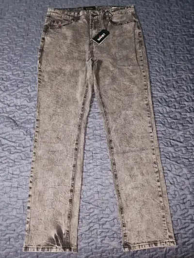 Jeans gris Soviet Slim Fit para hombre - miniatura 2
