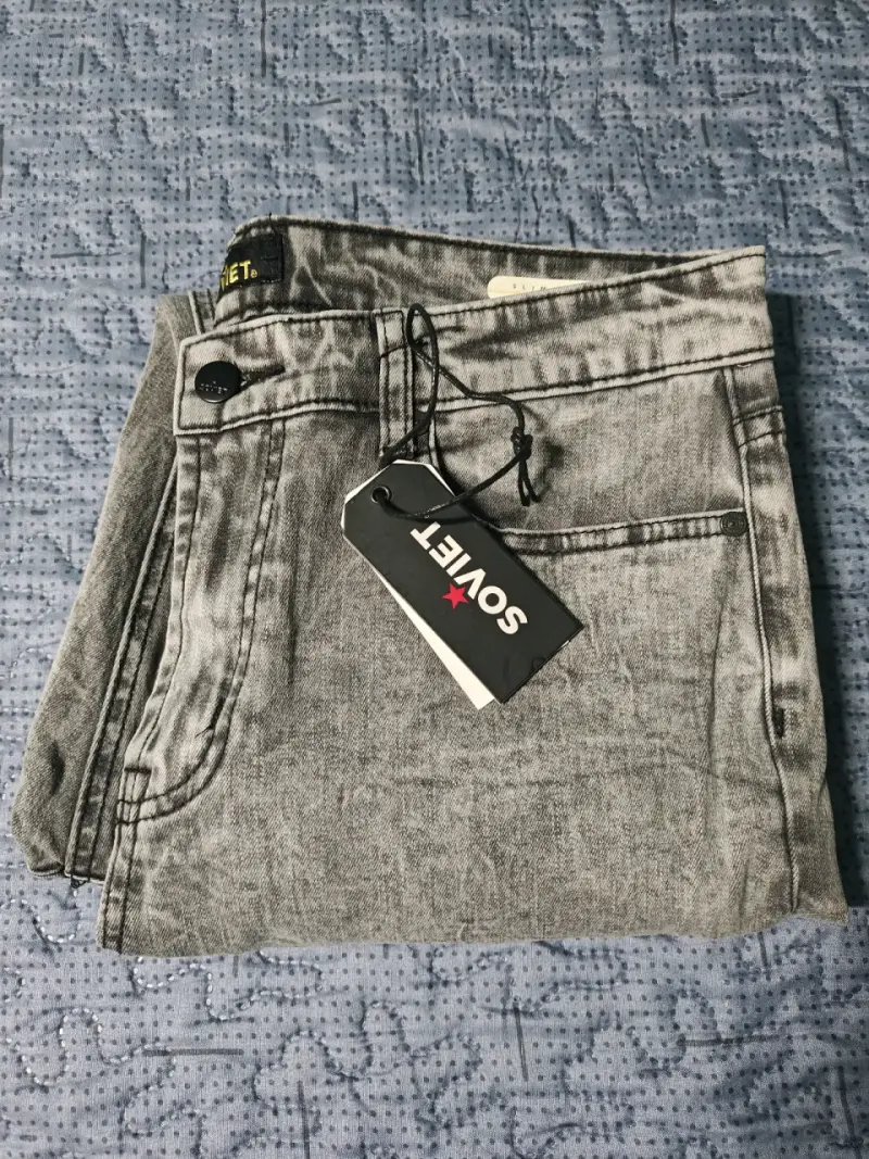 Jeans gris Soviet Slim Fit para hombre - 5