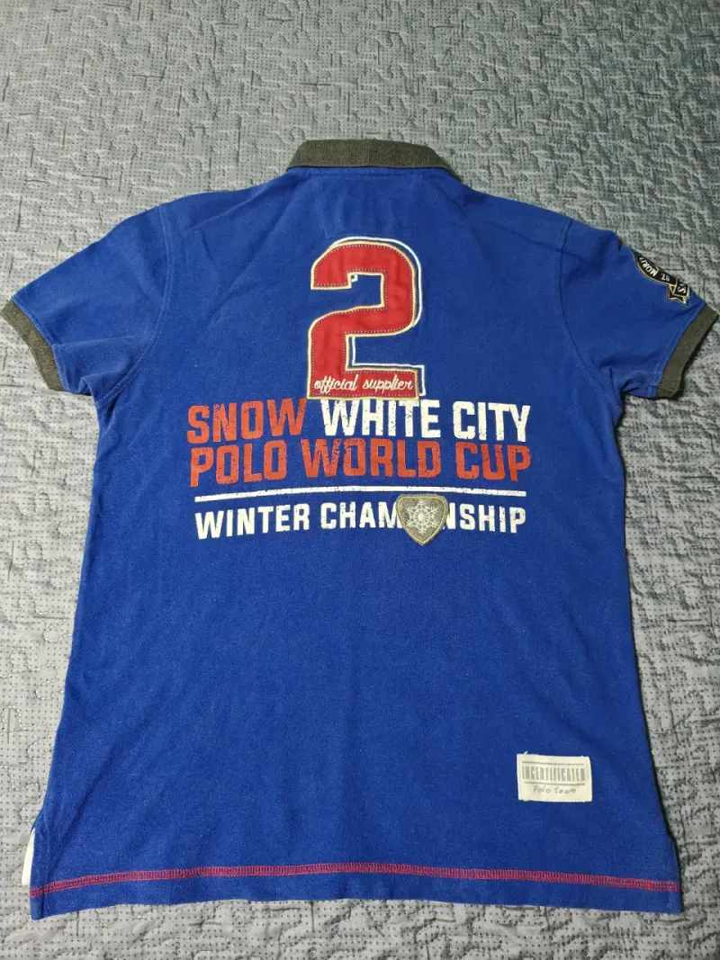Polera Polo Azul La Martina Snow Polo talla L. - 2