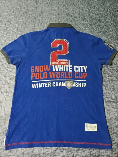 Polera Polo Azul La Martina Snow Polo talla L. - miniatura 2