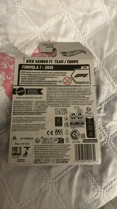 Auto de juguete Hot Wheels F1 Kick Sauber. - miniatura 2
