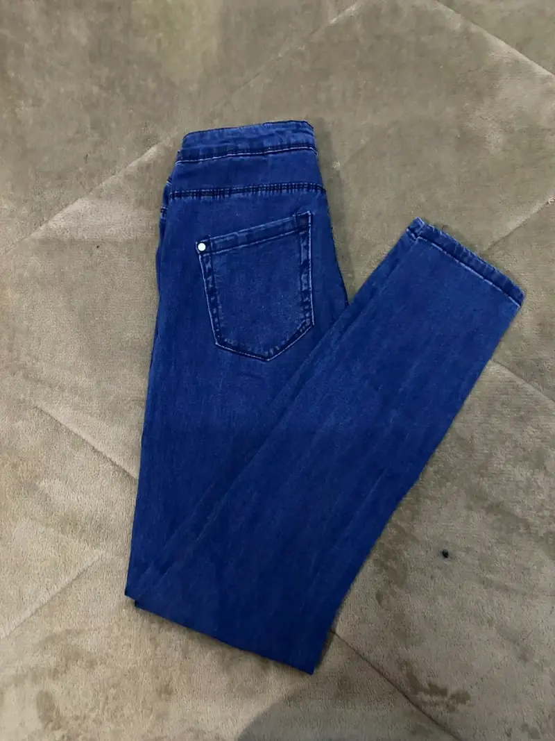 Leggings de mezclilla azul para mujer talla 36 - 2