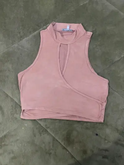 Top sin mangas rosa Charlotte Russe - miniatura 1