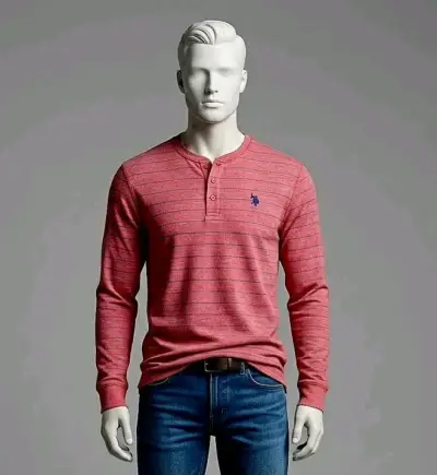 Polera us polo manga larga talla M - miniatura 1