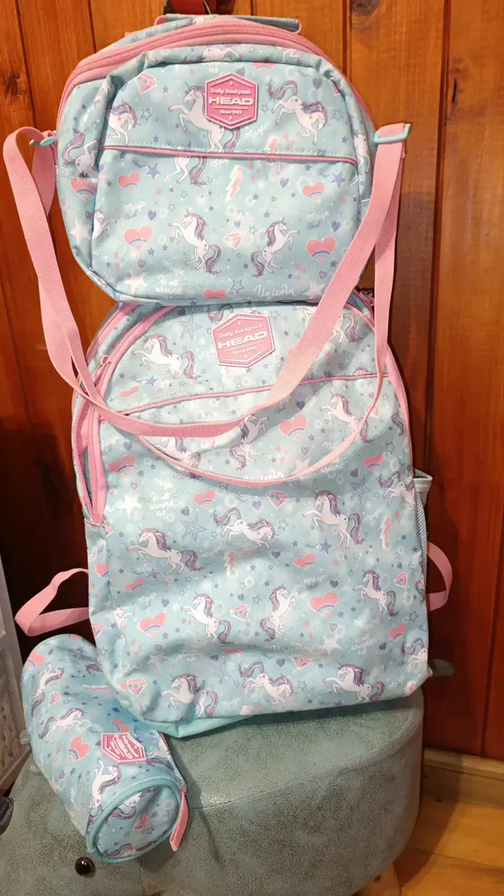 Set de mochila y estuche Head unicornio - 1