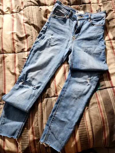 Jeans T38 azul claro Zara para mujer - miniatura 1