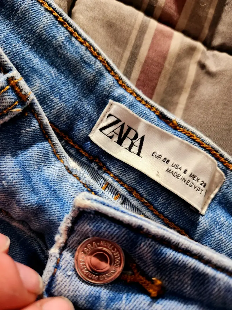 Jeans T38 azul claro Zara para mujer - 2