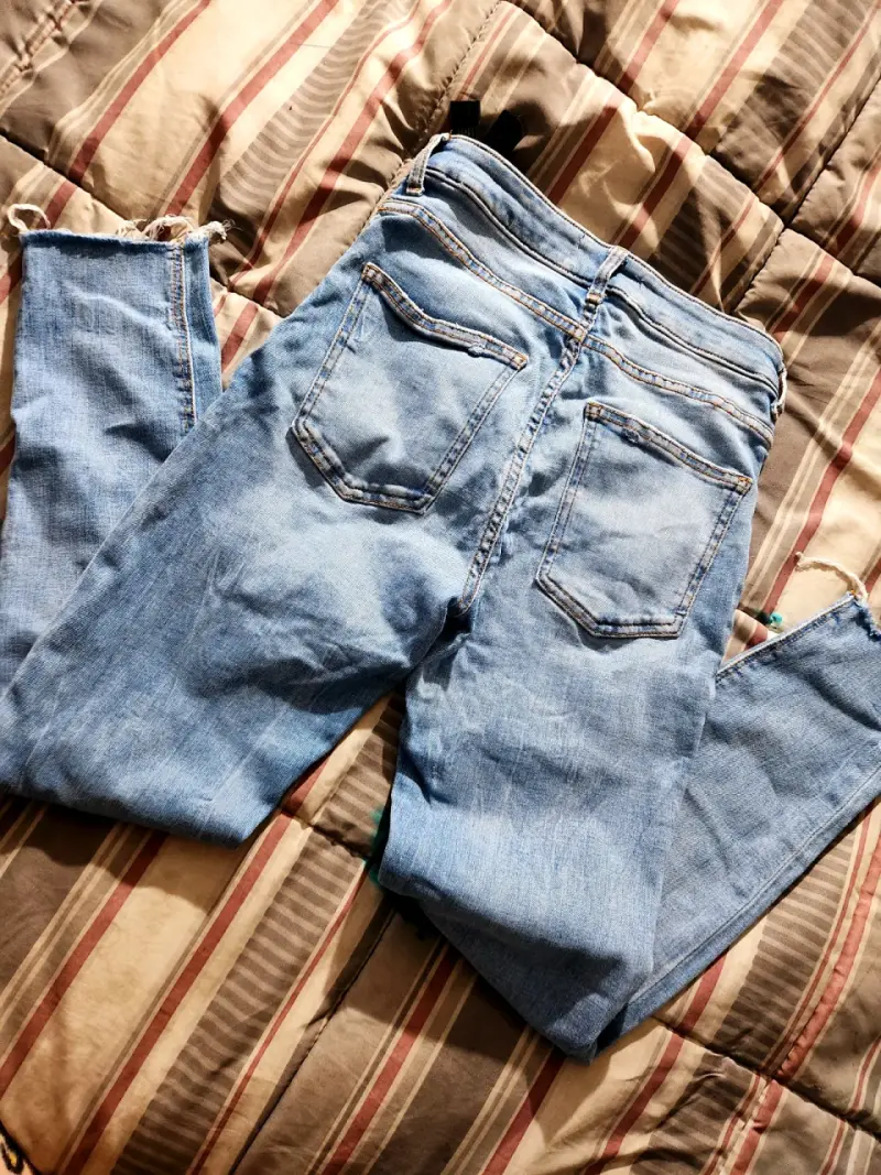 Jeans T38 azul claro Zara para mujer - 3