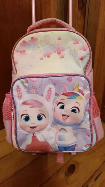 Mochila infantil con ruedas diseño animado - miniatura 1