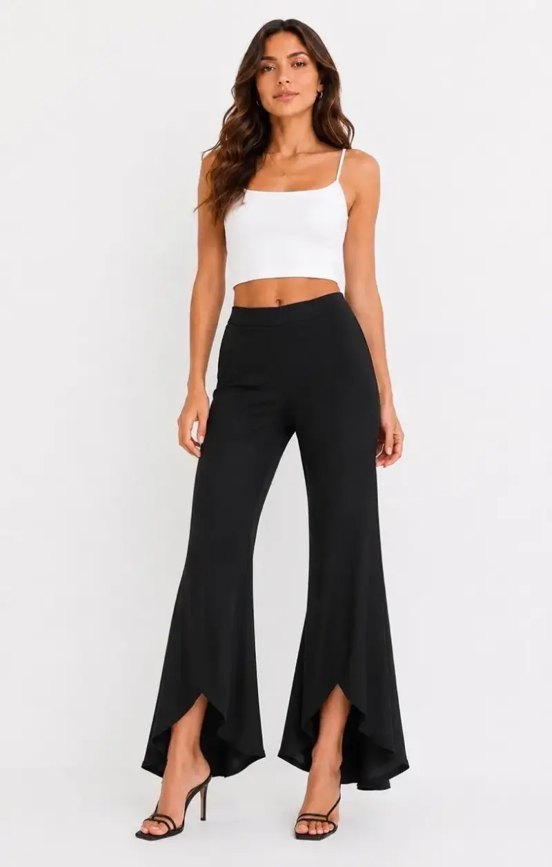 Pantalon acampanados negros Saint-M talla M