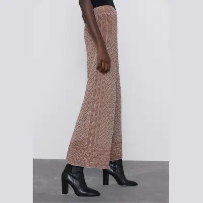 Pantalones anchos estampados Zara - miniatura 2