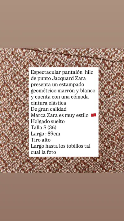 Pantalones anchos estampados Zara - miniatura 6