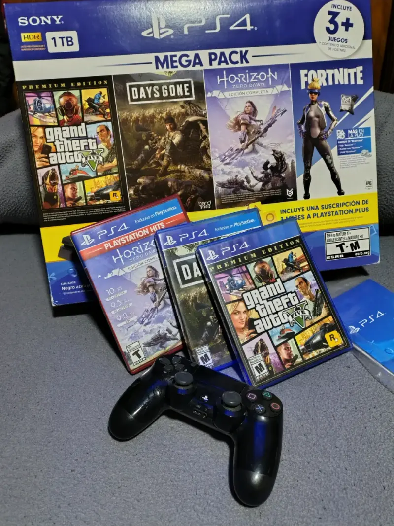 Consola Sony PS4 Slim 1TB con 3 juegos - 4