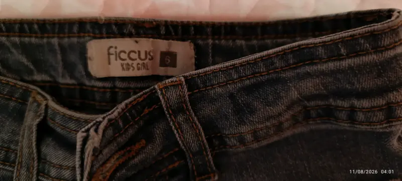 Jeans de mezclilla para niños Ficcus talla 6 - 2