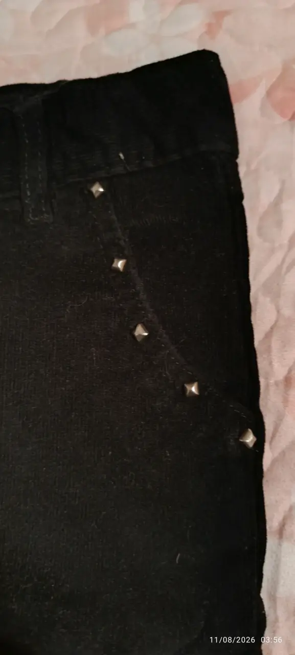Pantalones negros con tachas para niña - 3