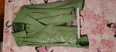 Chaqueta de cuero verde La bota Italiana - miniatura 5