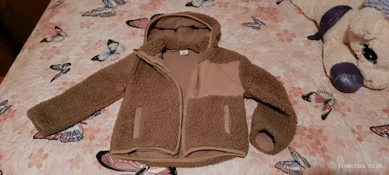 Chaqueta de polar para niña Ficcus marrón - 2