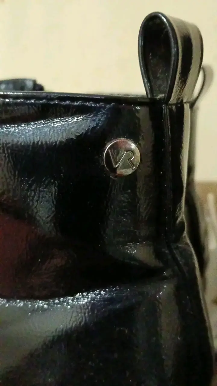 Botines de charol negro con plataforma - 3