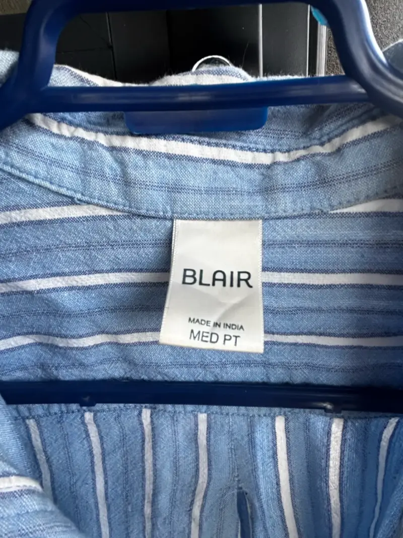 Blusa de rayas azul Blair mujer - 1