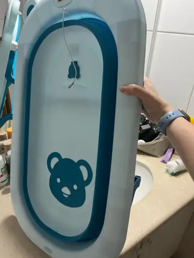 Tina de baño plegable para bebé con soporte - miniatura 2