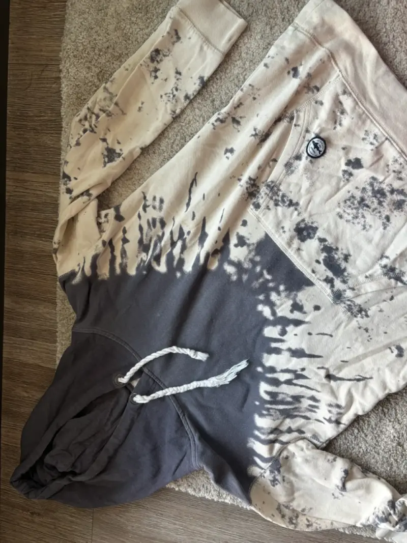 Polerón con capucha tie-dye unisex oversize