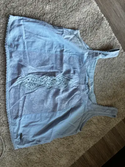 Blusa sin mangas azul claro Mila - miniatura 1