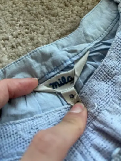 Blusa sin mangas azul claro Mila - miniatura 2