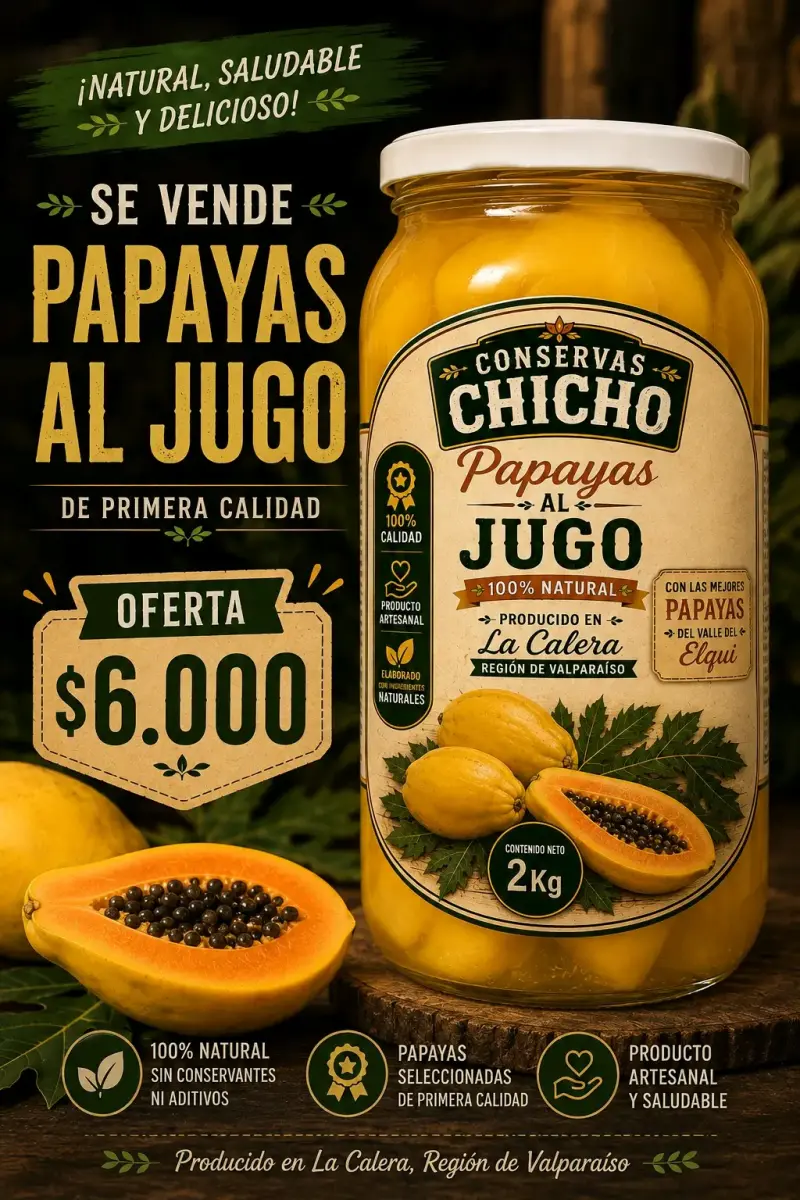 Pack de Fondos de Alcachofa y Papayas al Jugo Chicho - 3