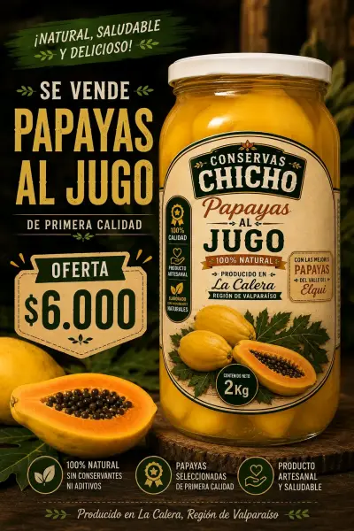 Pack de Fondos de Alcachofa y Papayas al Jugo Chicho - miniatura 3