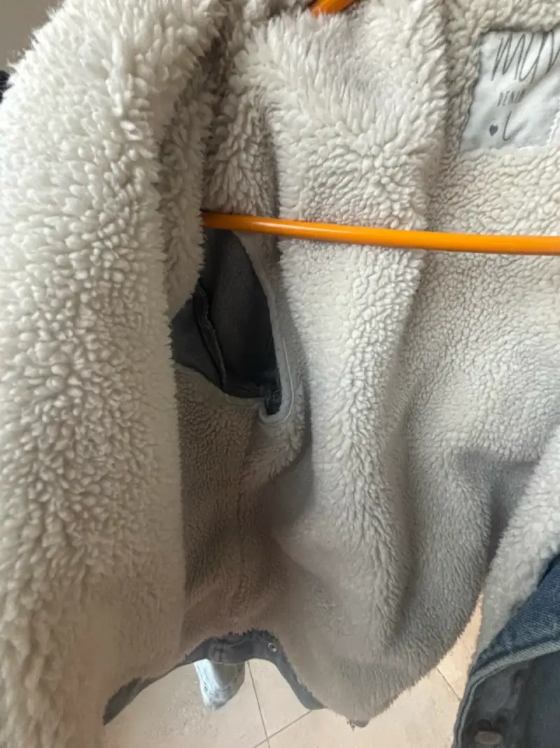Chaqueta de mezclilla con forro de chiporro - 2