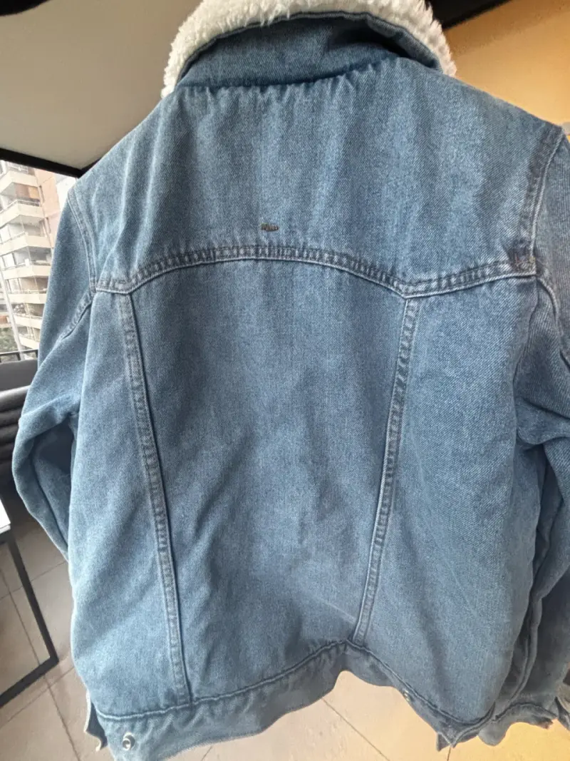 Chaqueta de mezclilla con forro de chiporro - 5