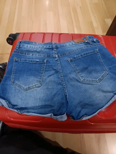 Shorts de mezclilla azul para mujer talla 42 - miniatura 1