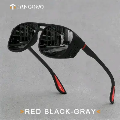 Gafa de Sol Deportiva  Negra con Detalles Rojos - miniatura 3