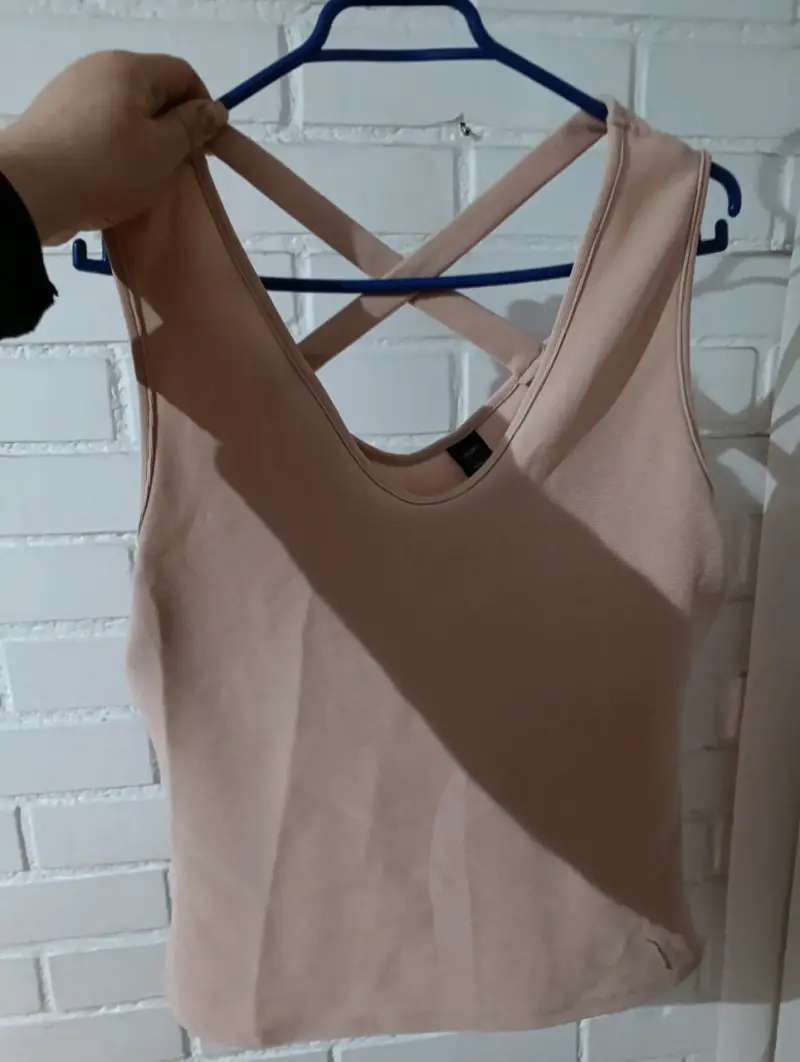 Top sin mangas rosa Mossimo talla L - 1