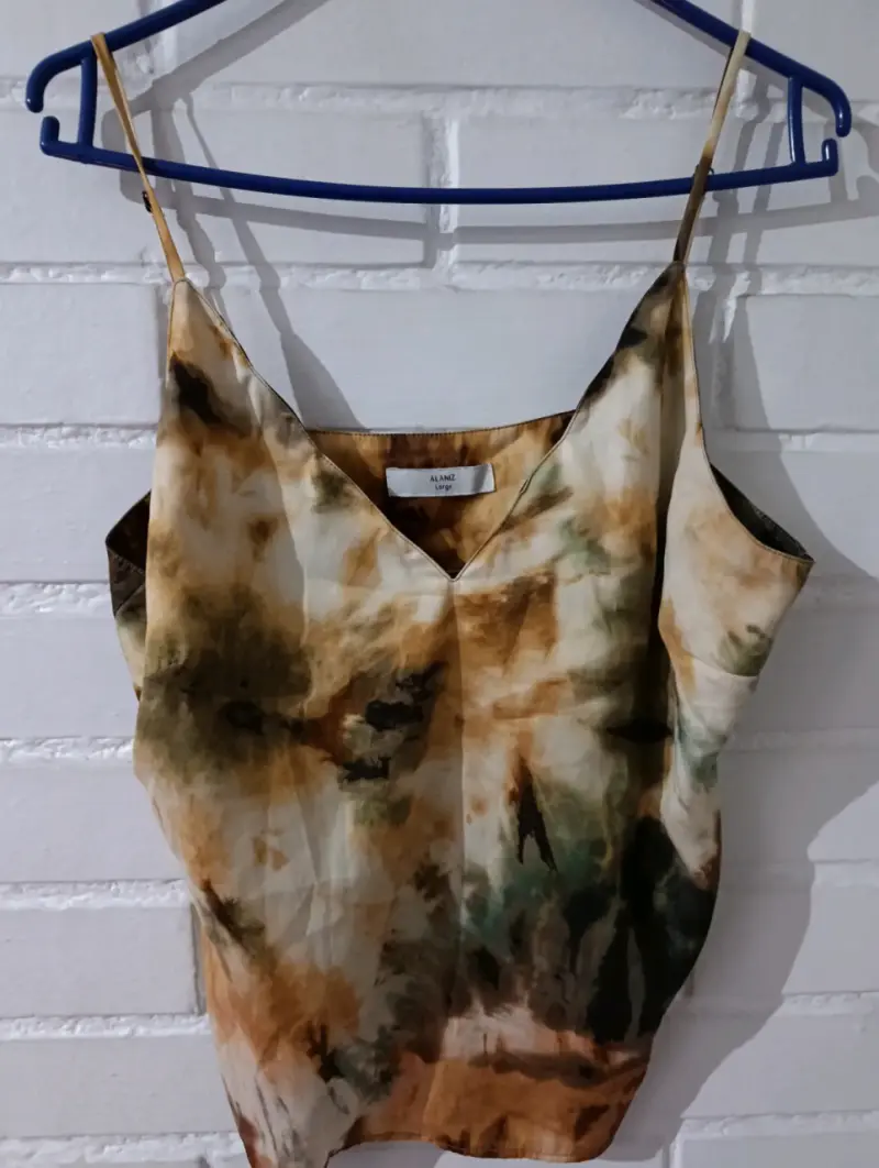 Blusa sin mangas Alaniz estampado tie-dye - 1
