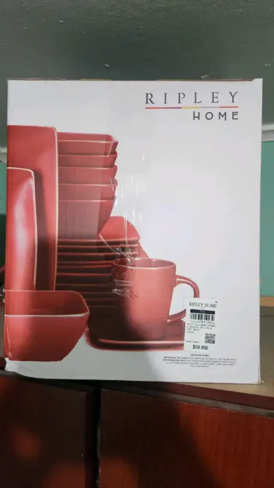 Juego de vajilla cerámica 30 piezas rojo Ripley Home - miniatura 3