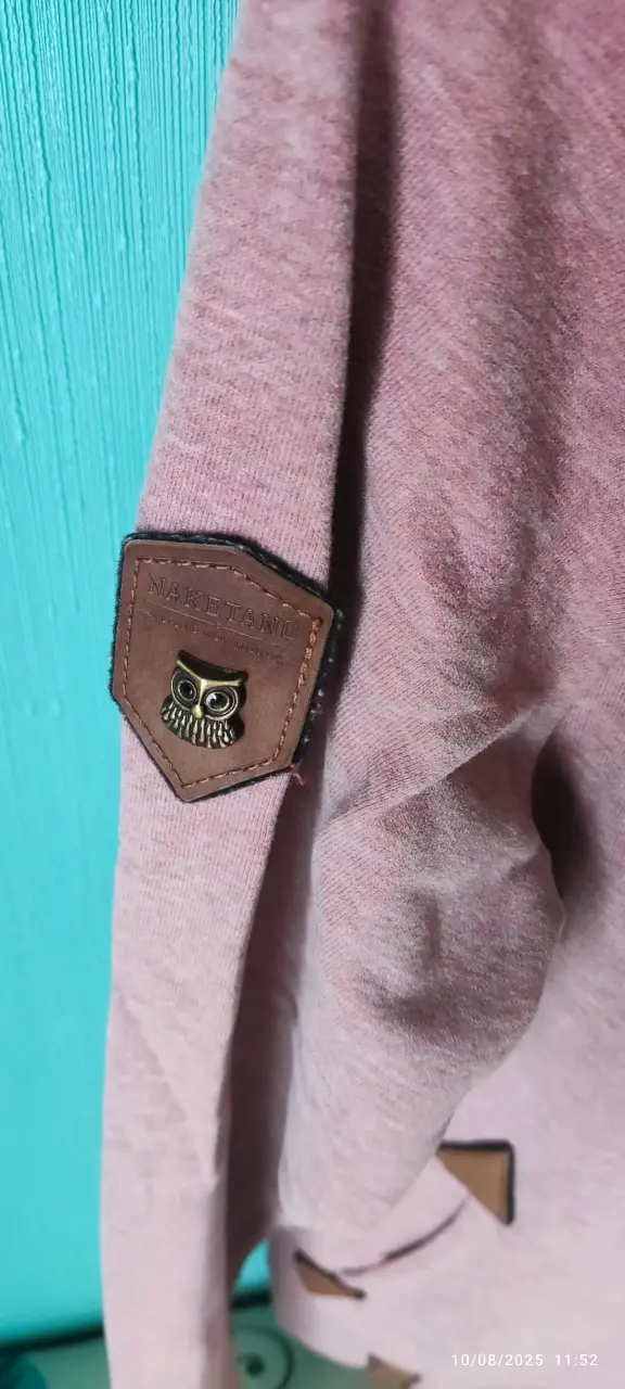 Polerón con capucha rosa Naketano talla M - 3